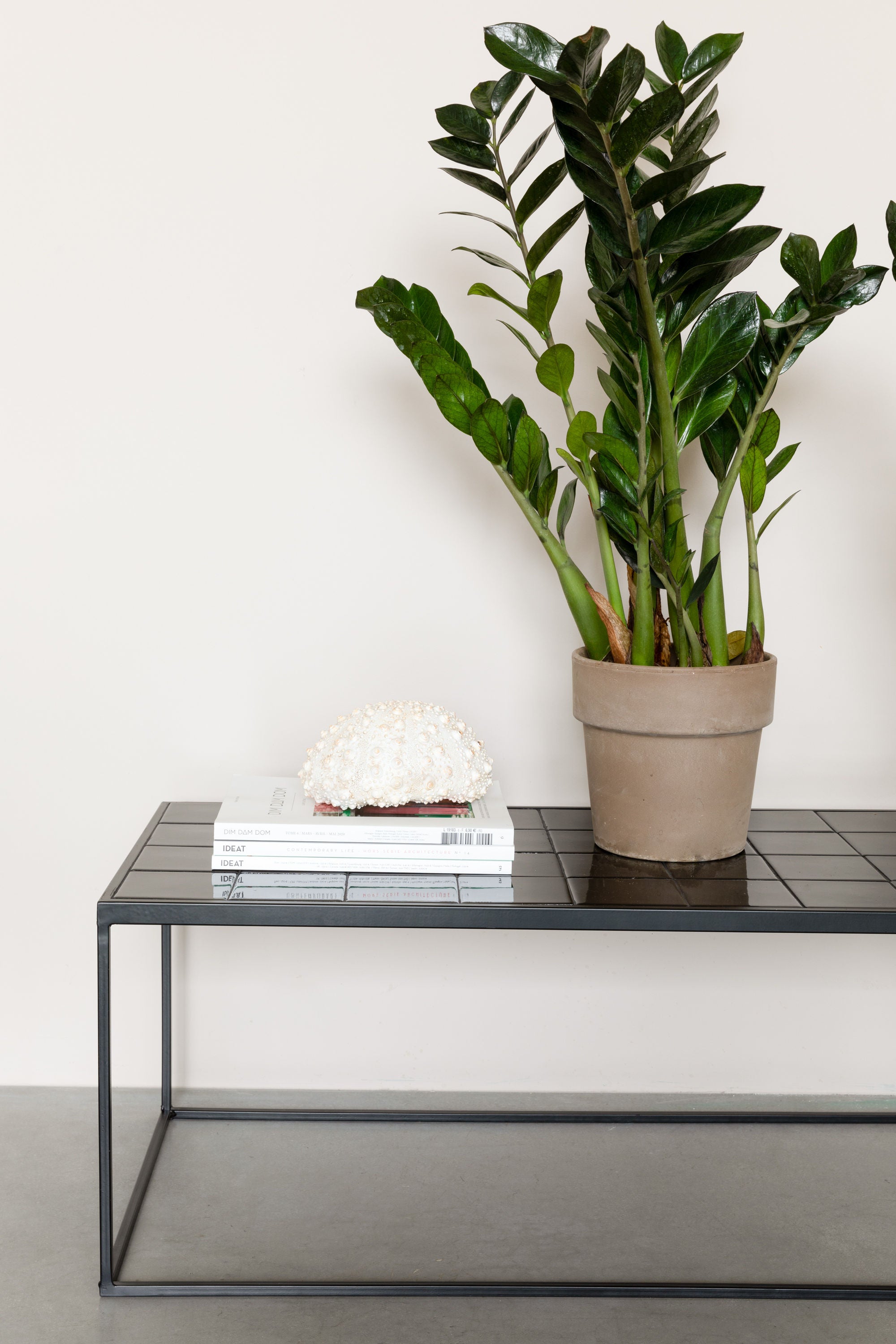 Zuiver Glazed Ceramic Black Rectangle Coffee Table